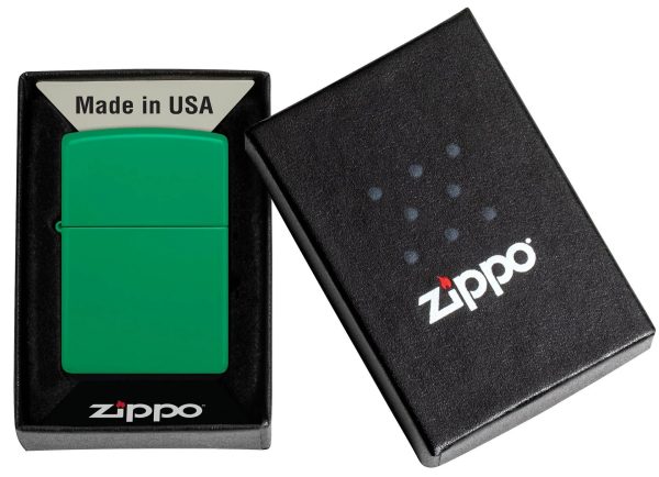 Zippo Lighter - Grass Green Matte Online Sale - Image 2