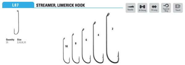 Mustad - Limerick Streamer Hook L87AP For Cheap - Image 2