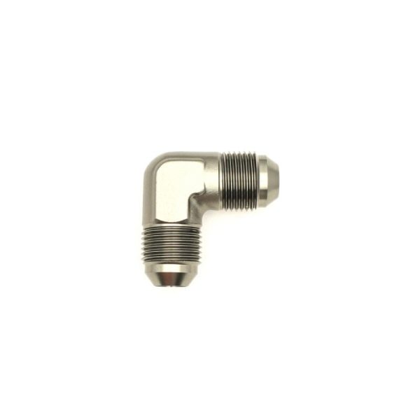DeatschWerks 8AN Male Flare To 8AN Male Flare 90-Degree Coupler Fitting Online now - Image 3