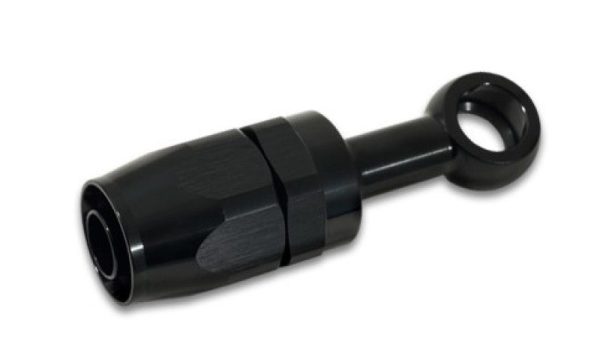 Vibrant -10AN Banjo Hose End Fitting for use with M16 or 5 8in Banjo Bolt - Aluminum Black Cheap - Image 2
