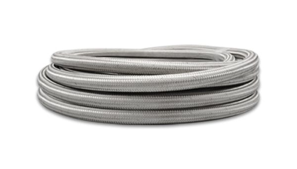 Vibrant -6 AN SS Braided Flex Hose (20 foot roll) For Sale - Image 3